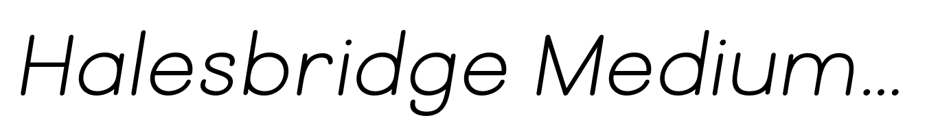 Halesbridge Medium Italic